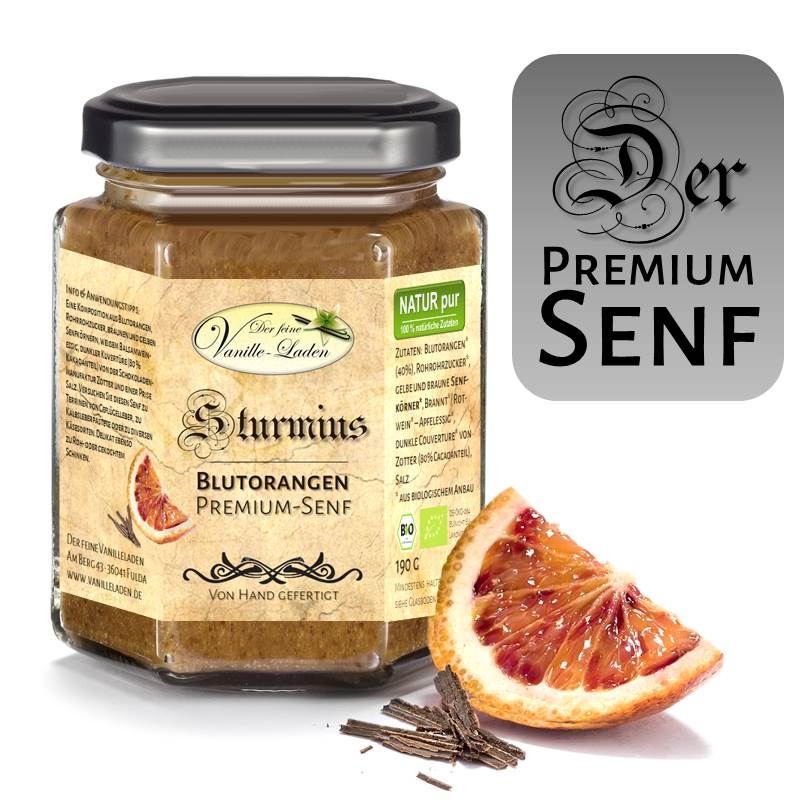 BIO Blutorangen Premium-Senf STURMIUS