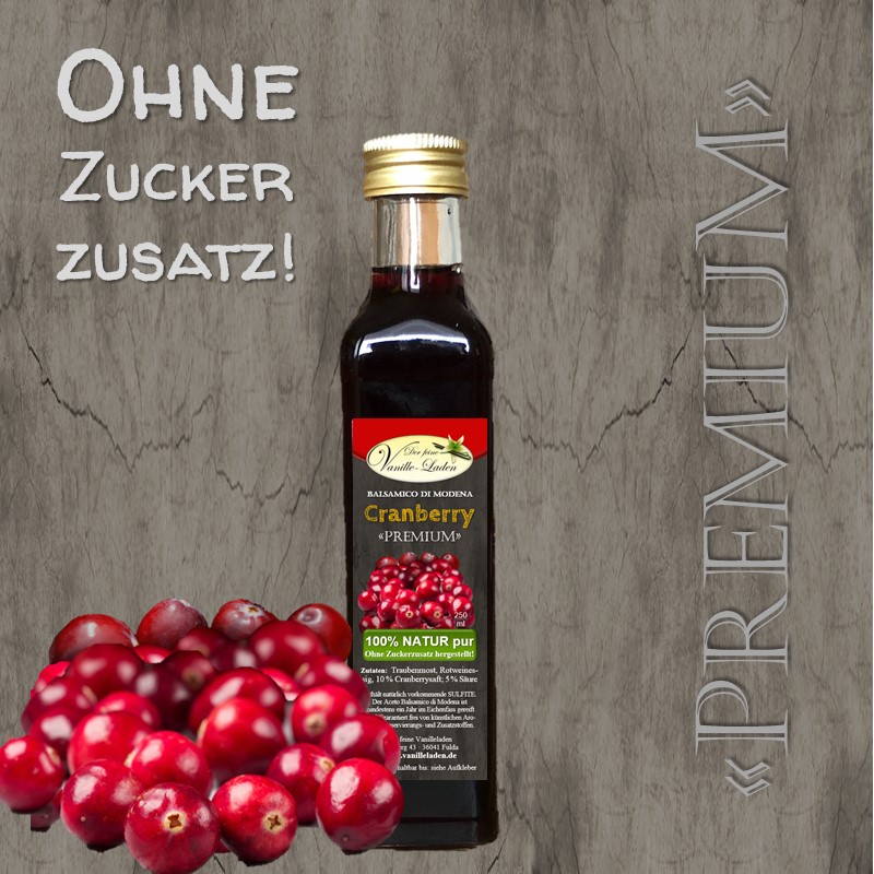 Balsamico "PREMIUM" Cranberry (OHNE ZUCKERZUSATZ!)