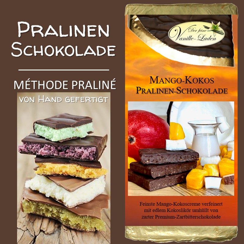 Mango-Kokos Pralinen-Schokolade