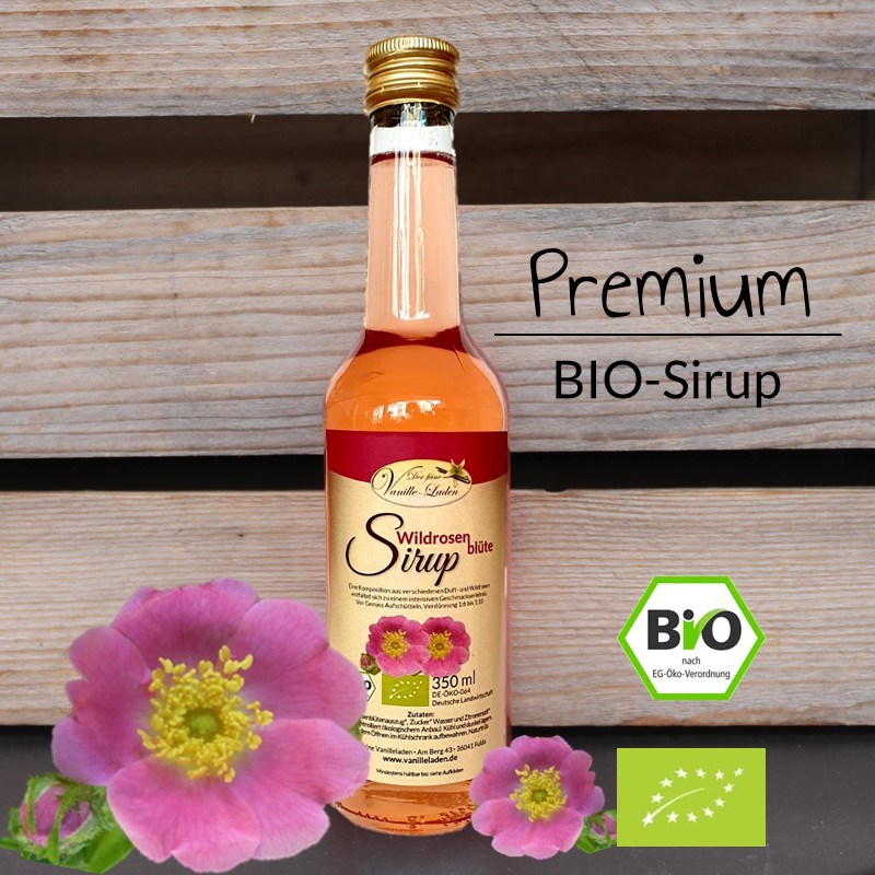 BIO Wildrosenblüten-Sirup