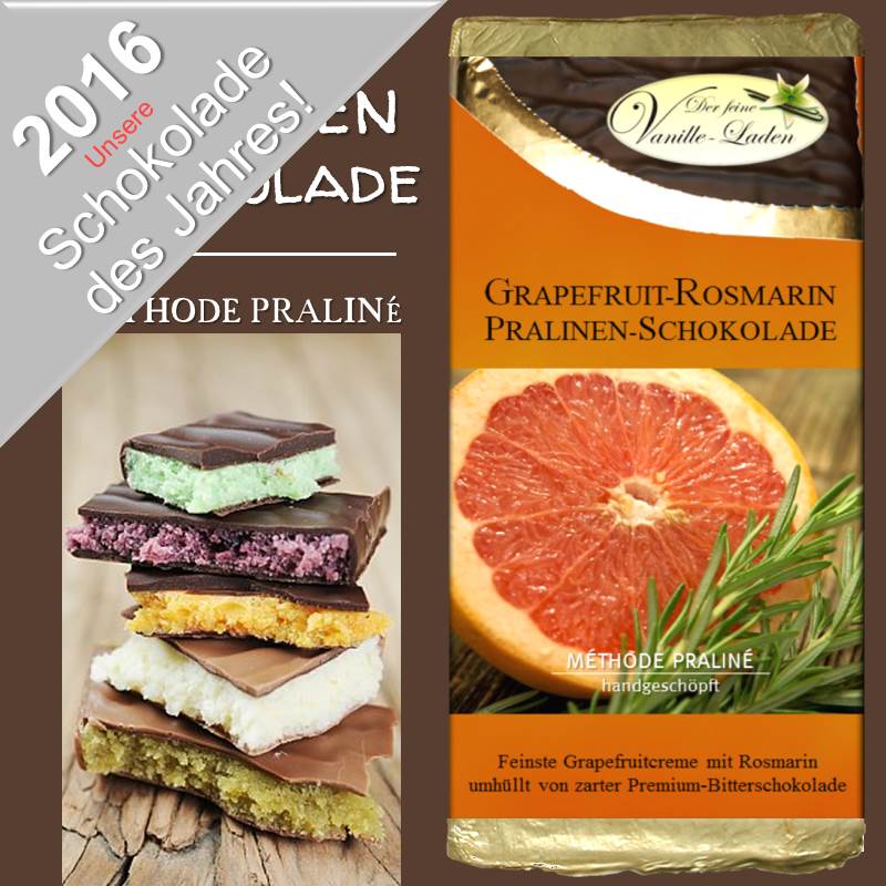 Grapefruit-Rosmarin Pralinen-Schokolade "Schokolade des Jahres 2015/2016"