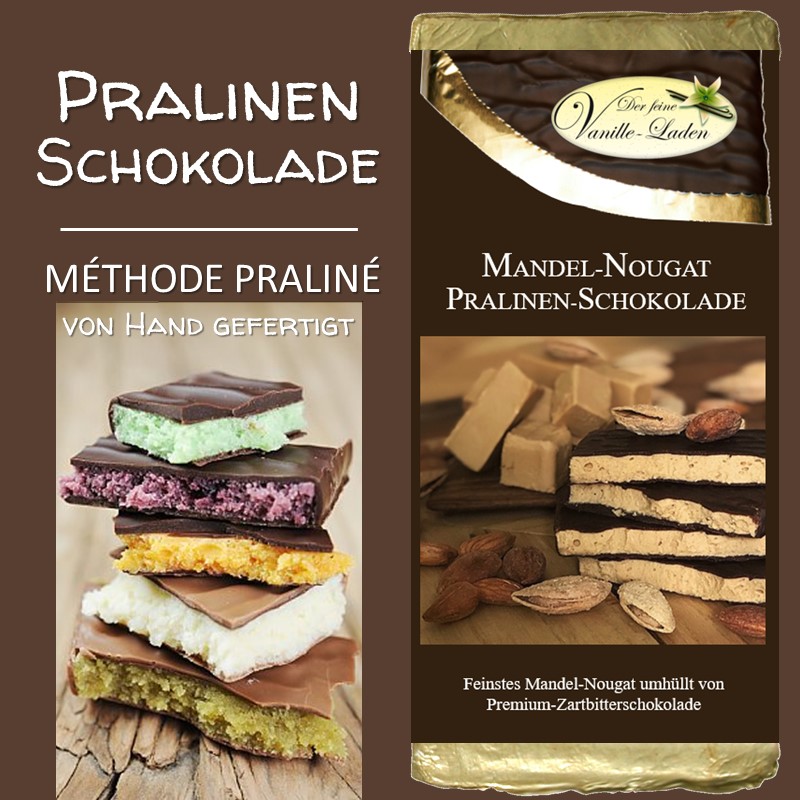 Mandel-Nougat Pralinen-Schokolade