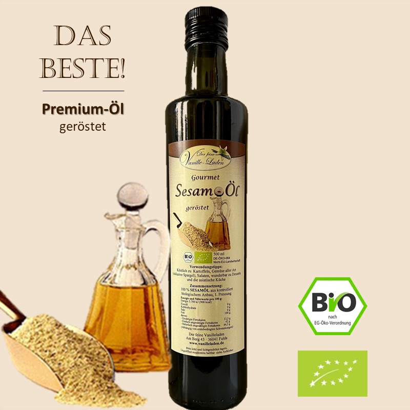 BIO Gourmet Sesamöl 500 ml - geröstet