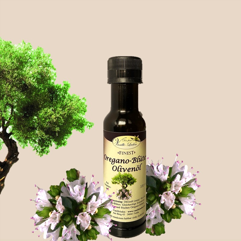 Oregano-Blüten-Olivenöl aus Kreta (aromatisiertes Olivenöl)