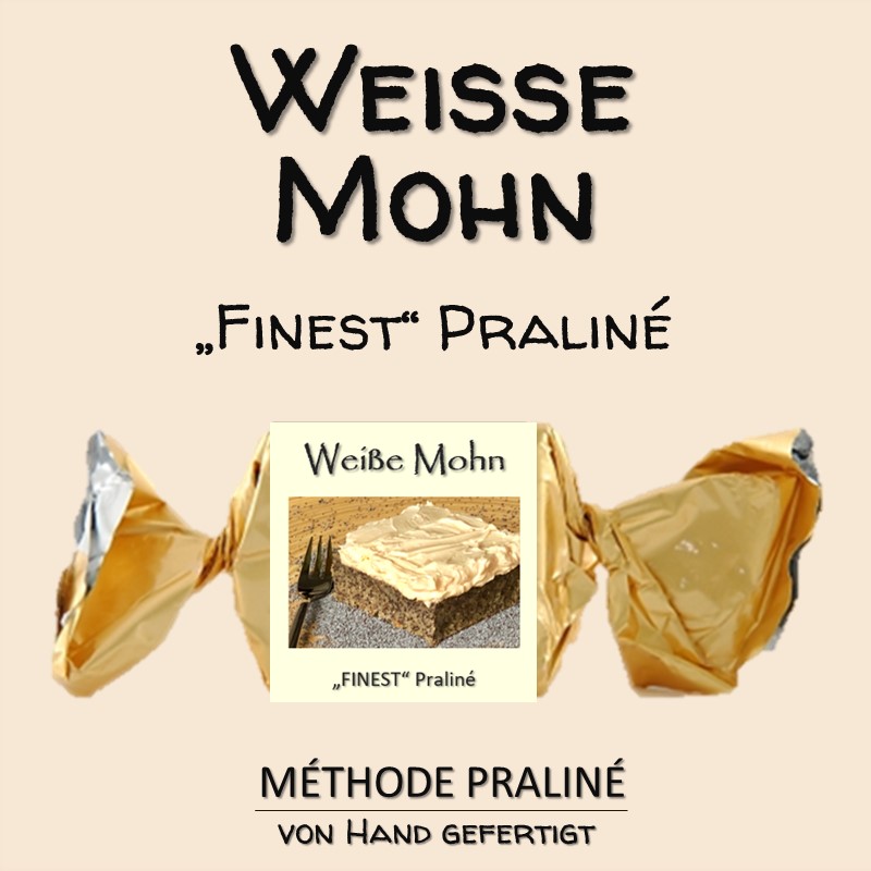 Praliné Weiße Mohn