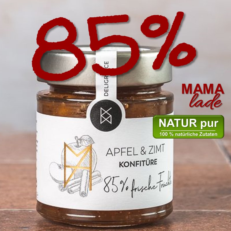 85% APFEL & ZIMT Konfitüre aus Pella