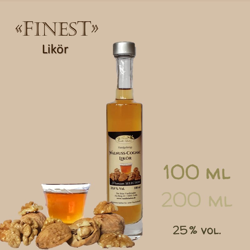 Walnuss-Cognac-Likör / 25 % vol.