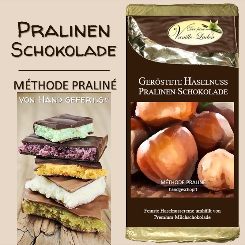 Geröstete Haselnuss Pralinen-Schokolade