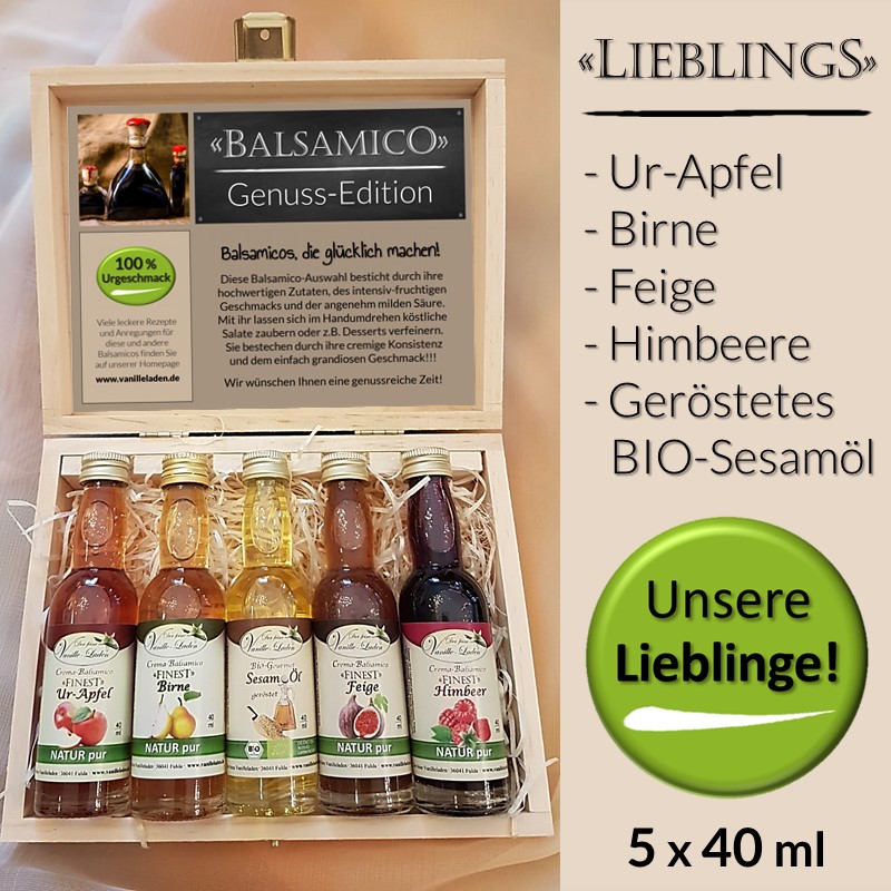 Balsamico-Öl-Geschenk-Set "LIEBLINGS"
