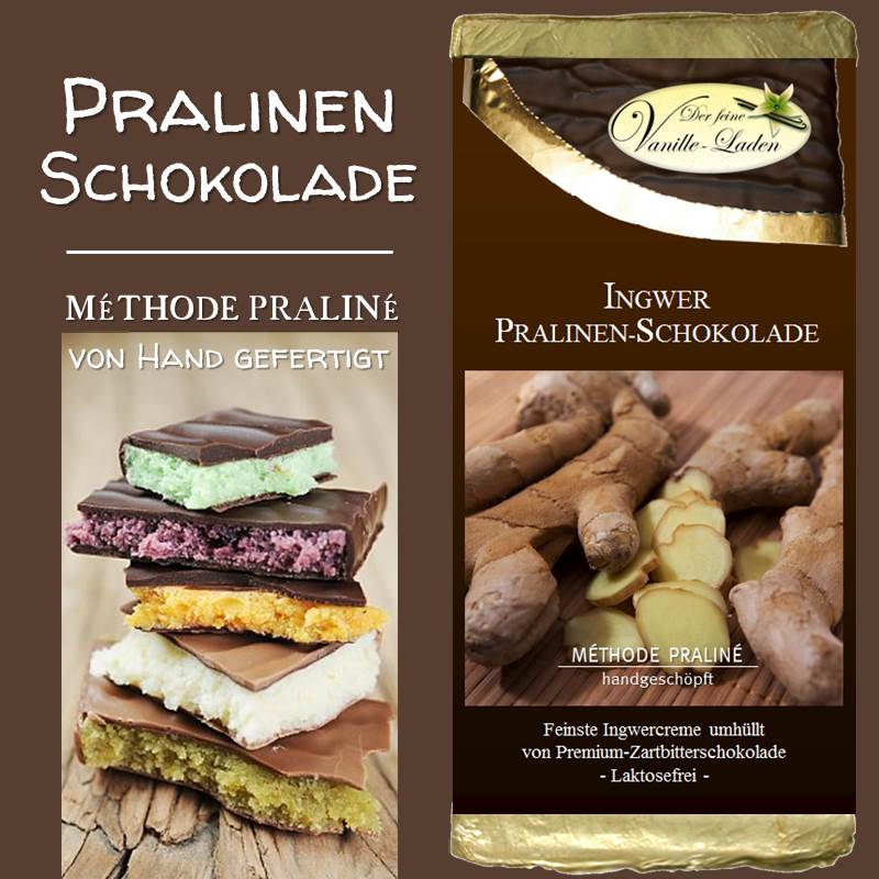 Ingwer Pralinen-Schokolade