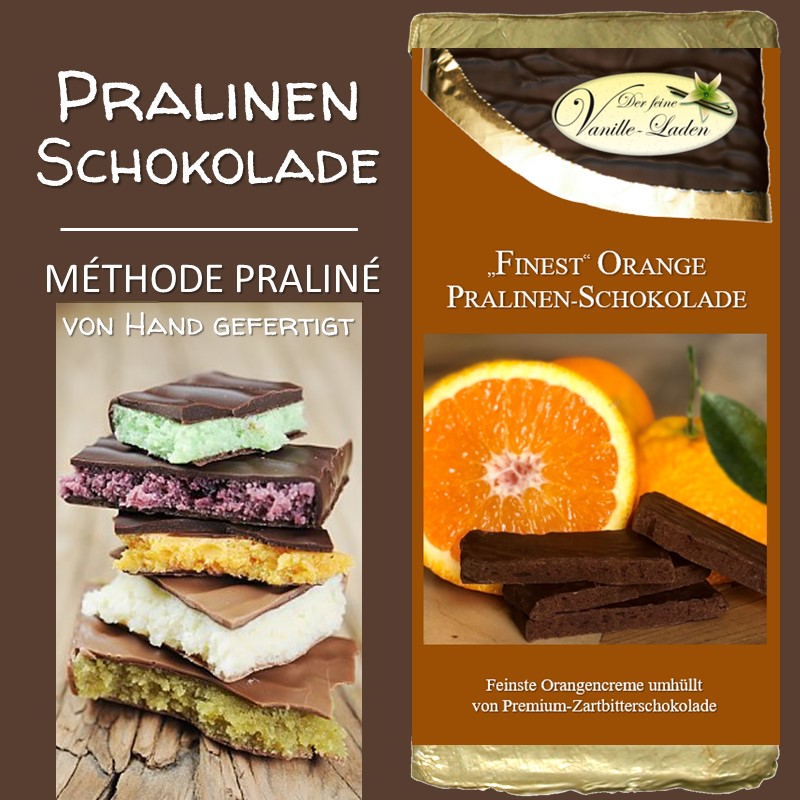 Orange "FINEST" Pralinen-Schokolade