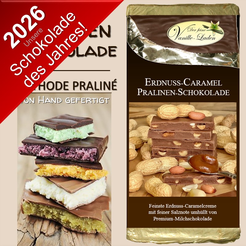Erdnuss-Caramel Pralinen-Schokolade (Schokolade des Jahres 2026)
