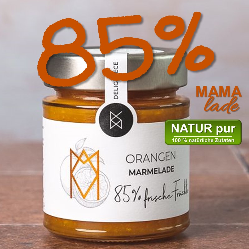 85% ORANGEN MARMELADE vom Süd Peleponnes