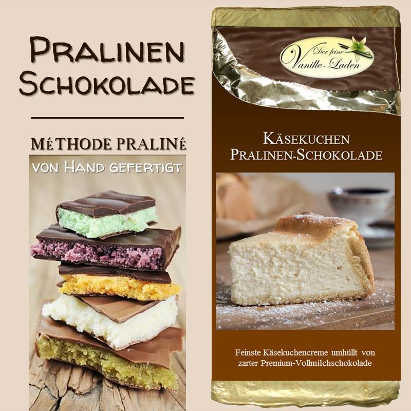 Käsekuchen Pralinen-Schokolade