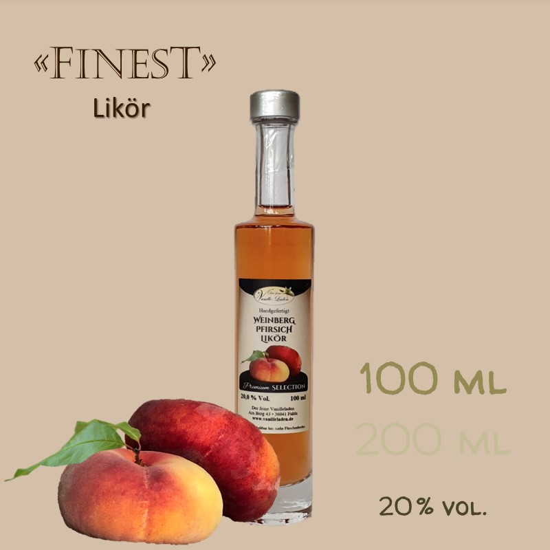 Weinbergpfirsich-Likör / 20 % vol.