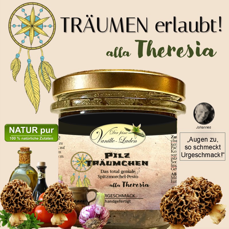 Pilz-Träumchen Pesto - Mit "Pilz-Satt"- Geschmack!